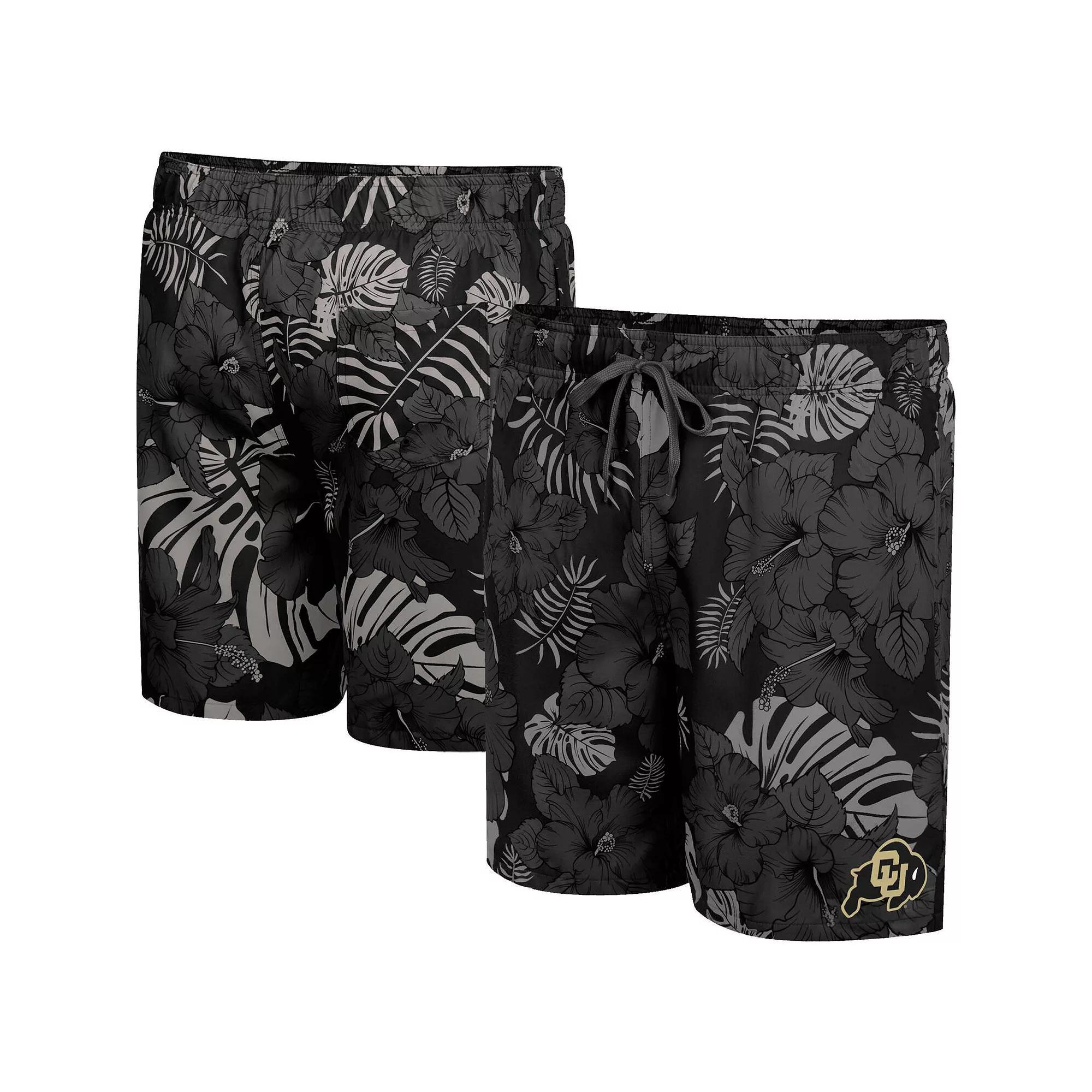 Men's Colosseum Black Colorado Buffaloes The Dude Swim Shorts,  Product Image