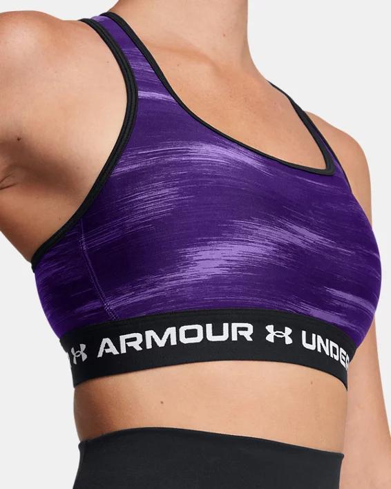 Women's Armour® Mid Crossback Printed Sports Bra Product Image