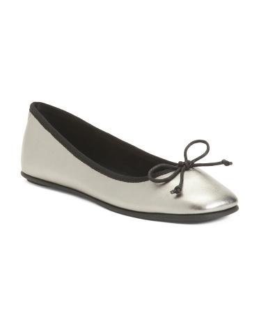 Catalina Ballet Flats for Women | Metal Product Image