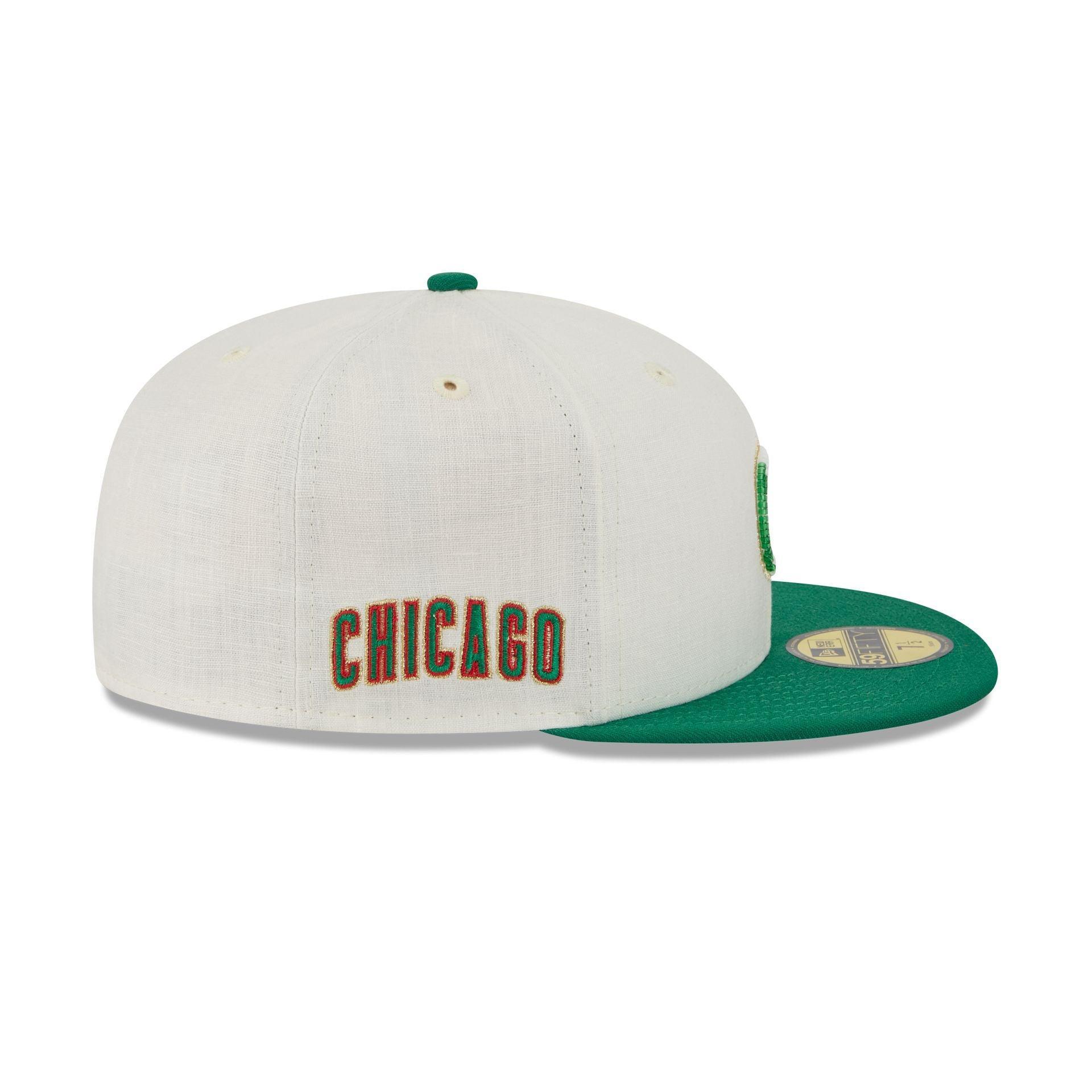 Chicago Cubs Beaded Linen 59FIFTY Fitted Hat Male Product Image