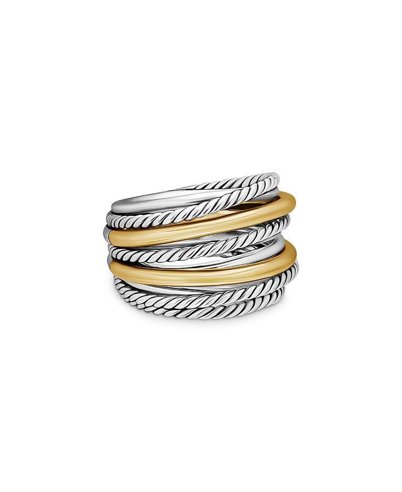 DY Crossover Wide Ring with 18k Gold Product Image