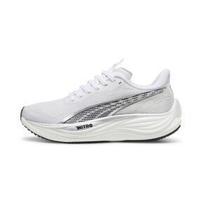 PUMA Velocity NITROâ¢ 3 Women's Running Shoes in White/Silver/Black Product Image