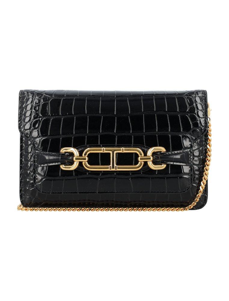 TOM FORD Whitney Embossed Small Shoulder Bag In Black Product Image