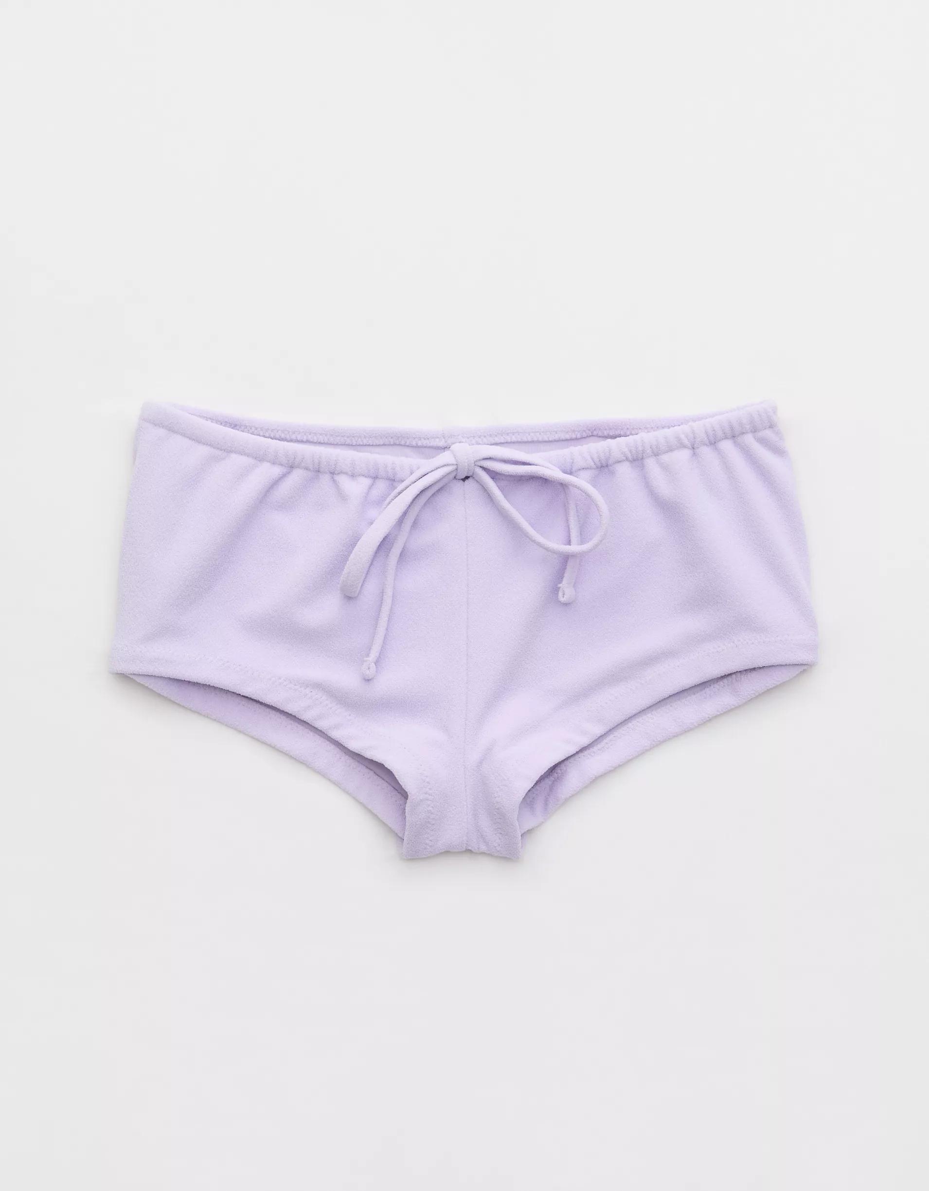 Aerie Terry Boyshort Cheeky Bikini Bottom Product Image