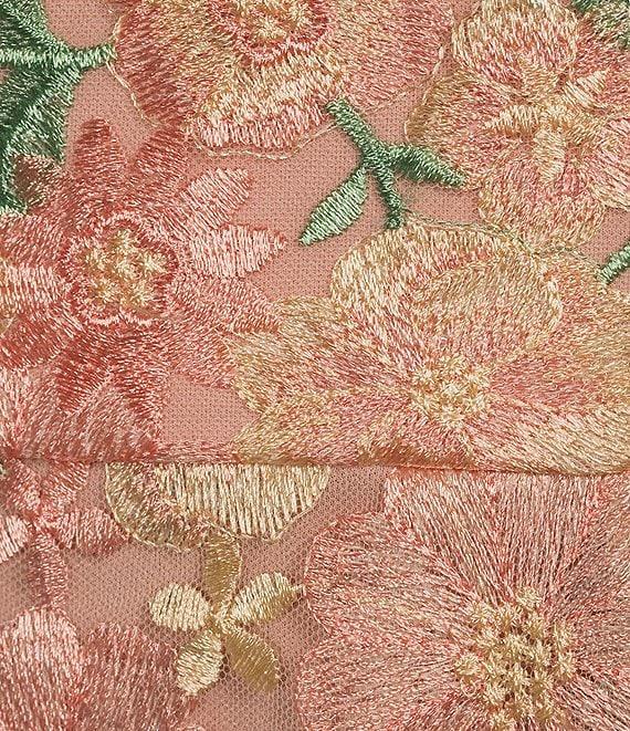 Alex Evenings Embroidered Floral A-Line Midi Dress Product Image