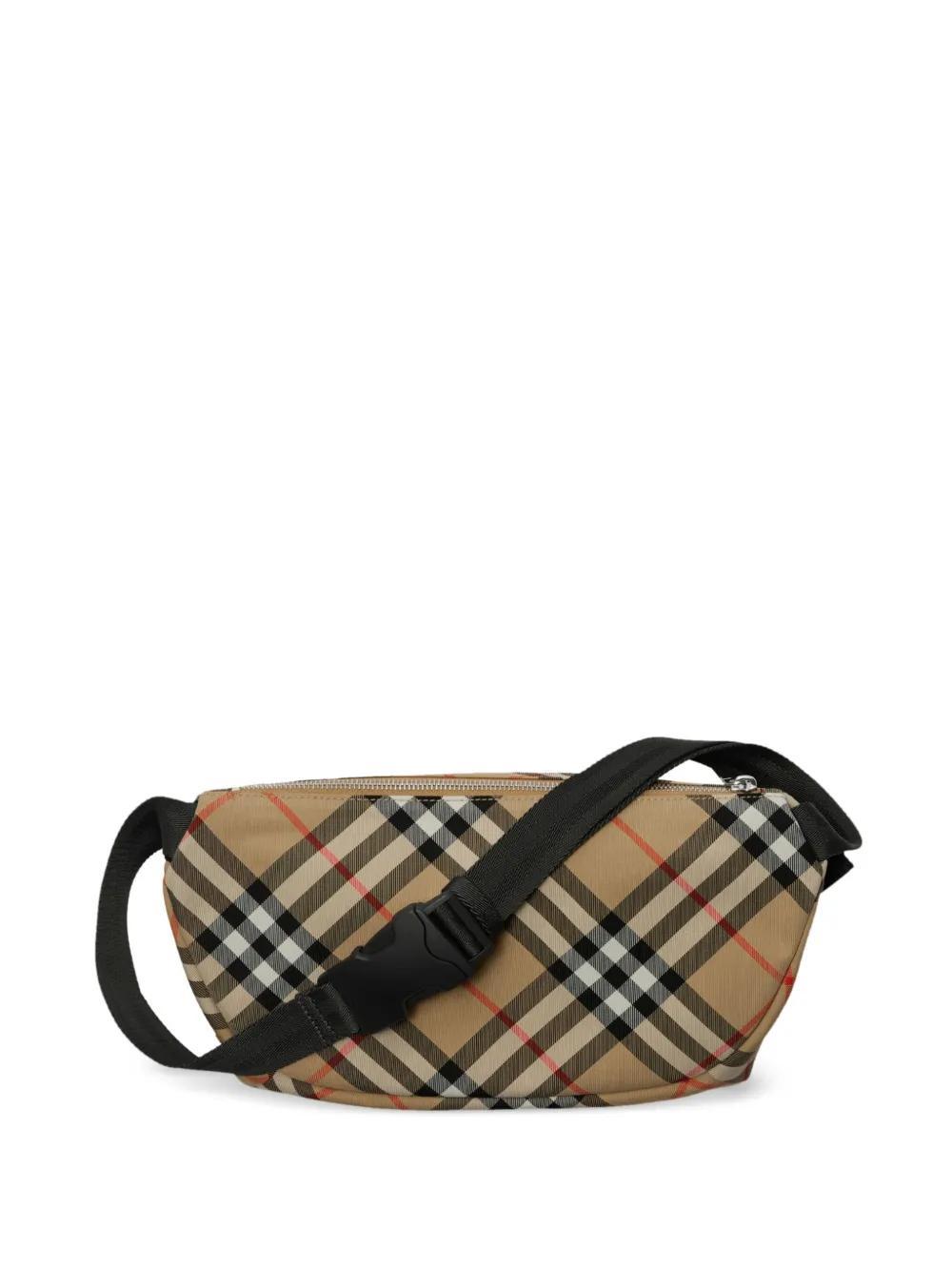 BURBERRY Vintage Check Belt Bag In Beige Product Image