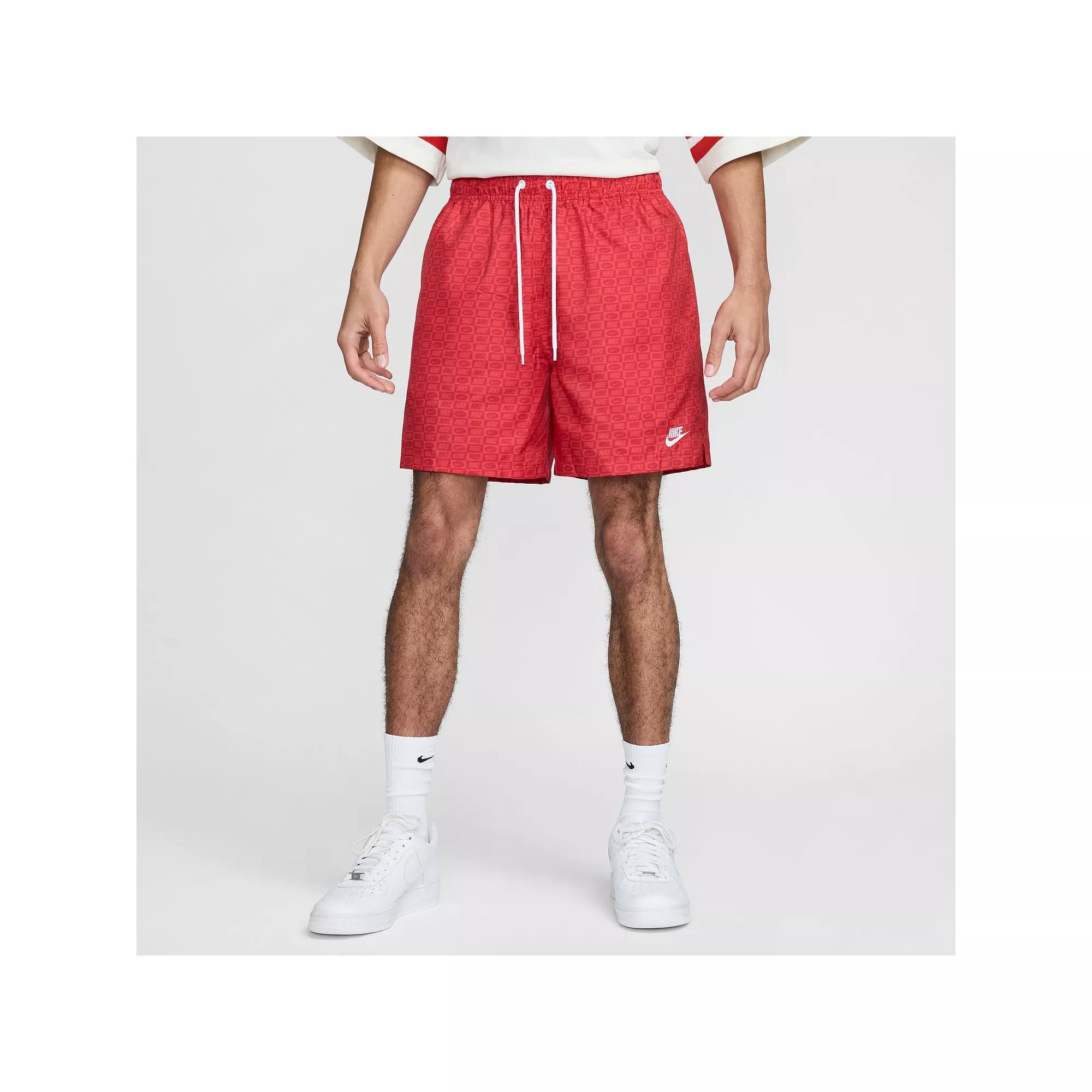 Men's Nike Club Wide Mid-Thigh Drawstring Shorts, Size: XL, University Red Product Image