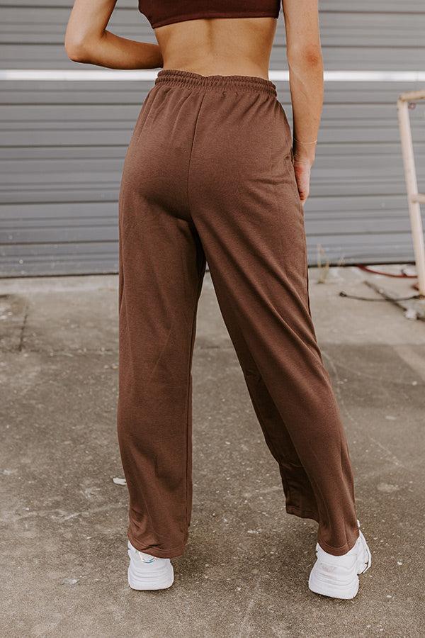 Coziest Place Pants In Chocolate Product Image