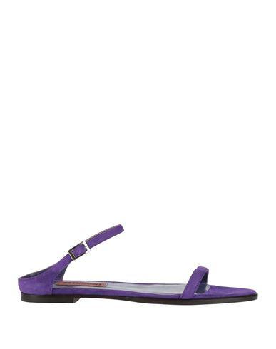 MISSONI Woman Sandals Purple Size 7 Leather Product Image