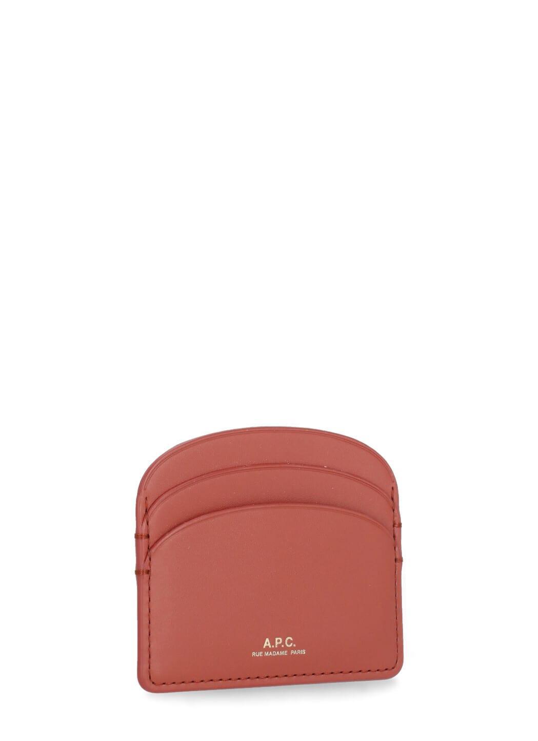 APC Demi Lune Card Holder In Red Product Image