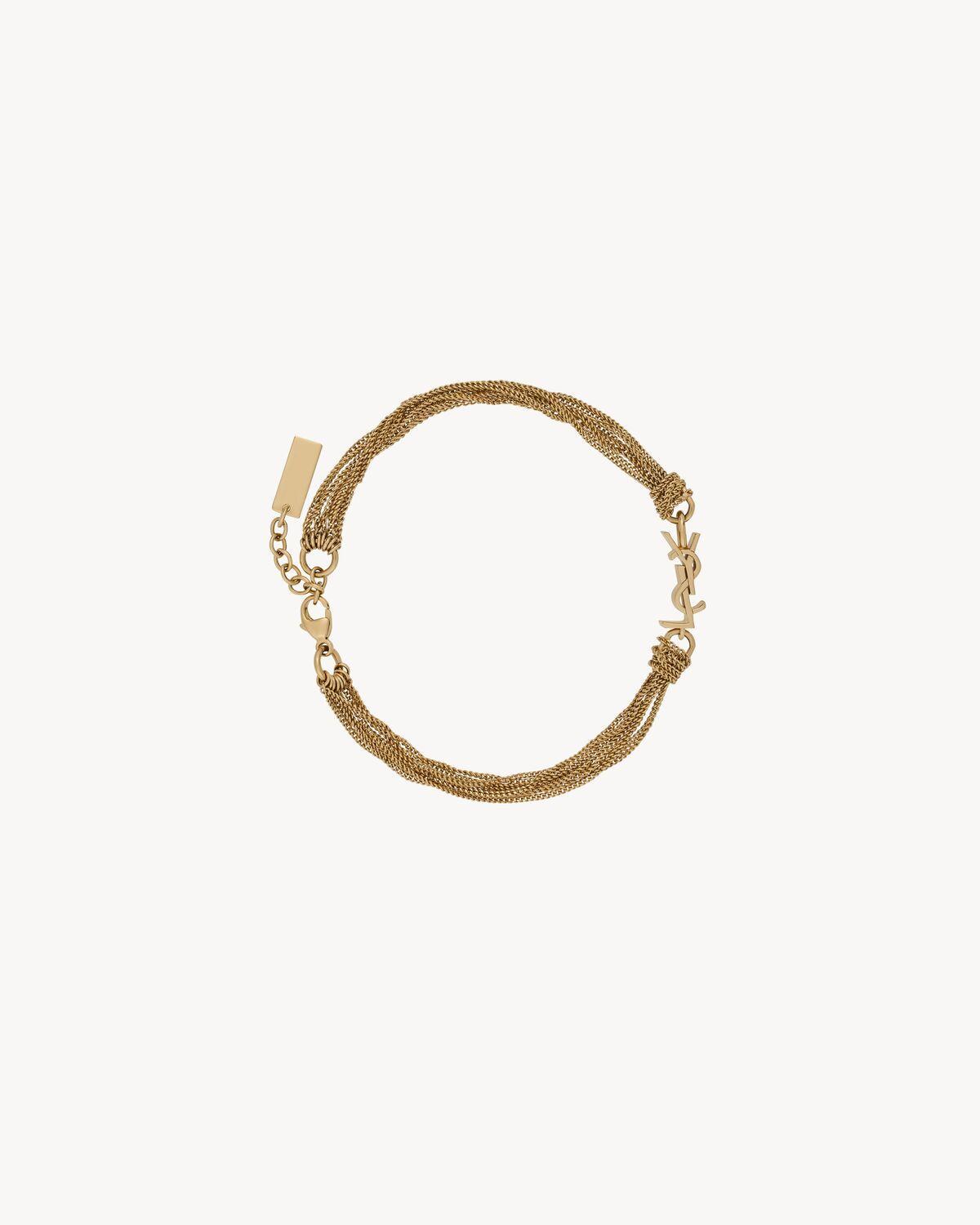 CASSANDRE tassel bracelet in metal | Saint Laurent | YSL.com Product Image