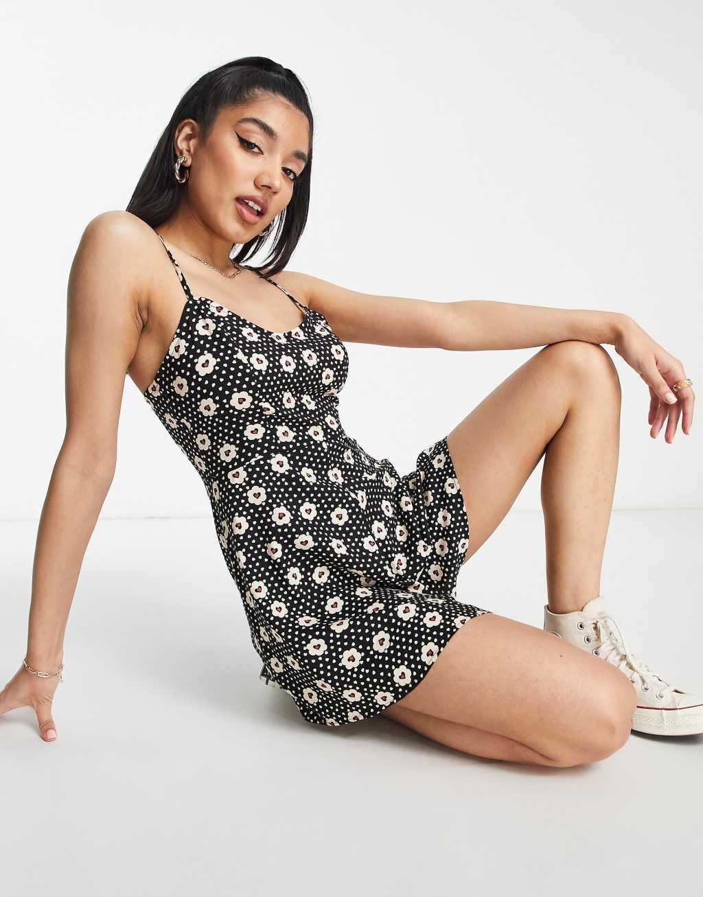 Miss Selfridge strappy romper Product Image