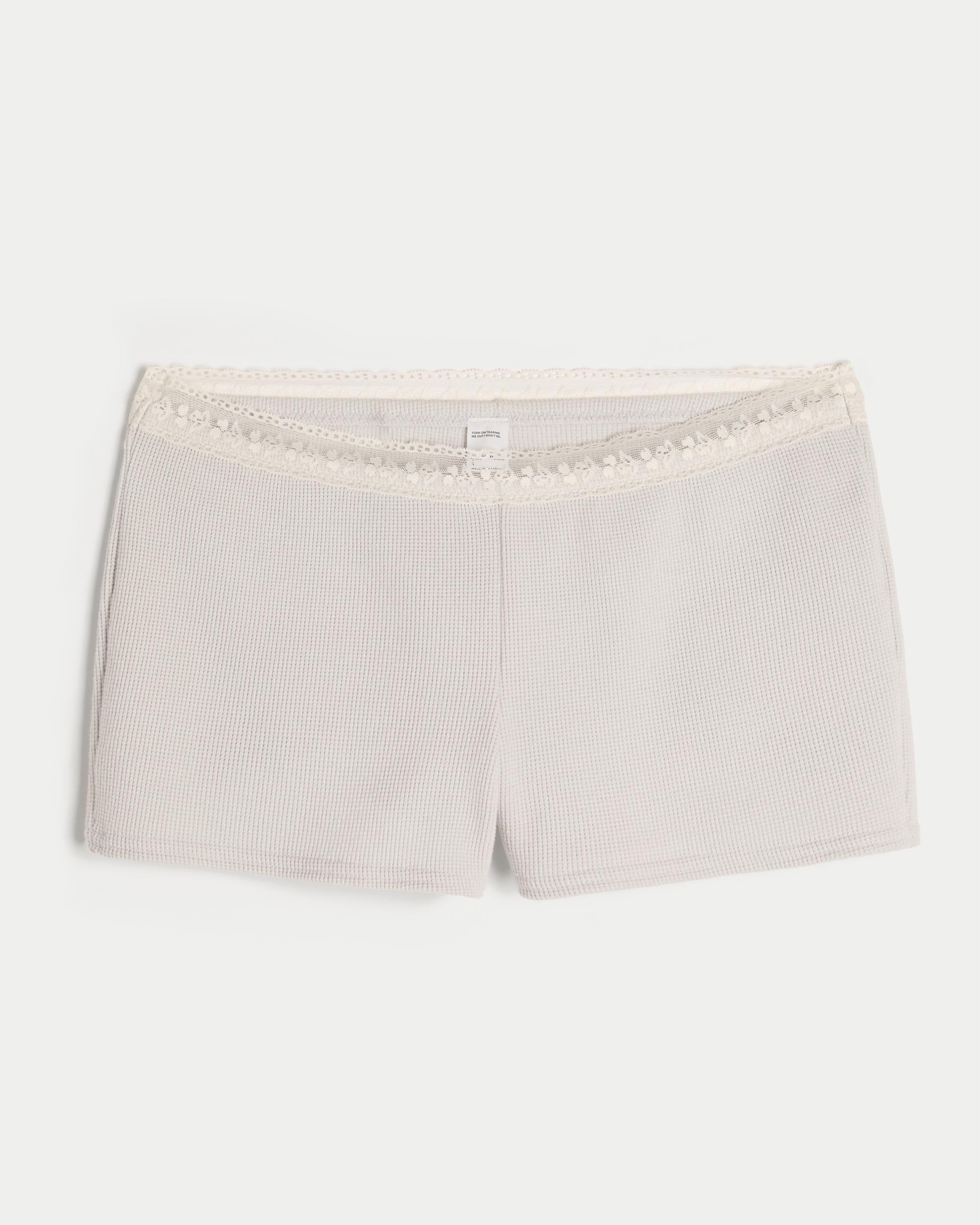 Gilly Hicks Waffle Lace Shortie Shorts Product Image