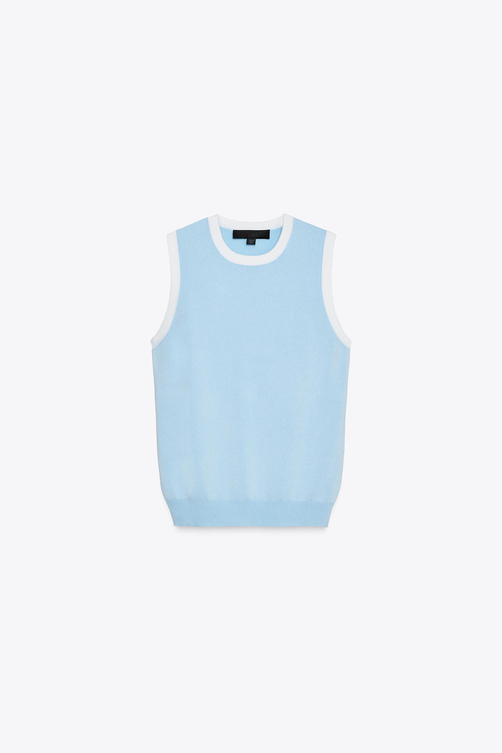 SLEEVELESS KNIT TOP Product Image