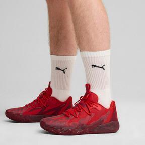 PUMA x LAMELO BALL MB.03 Lo Team Mens Basketball Shoes in Team Regal Red/For All Time Red Product Image