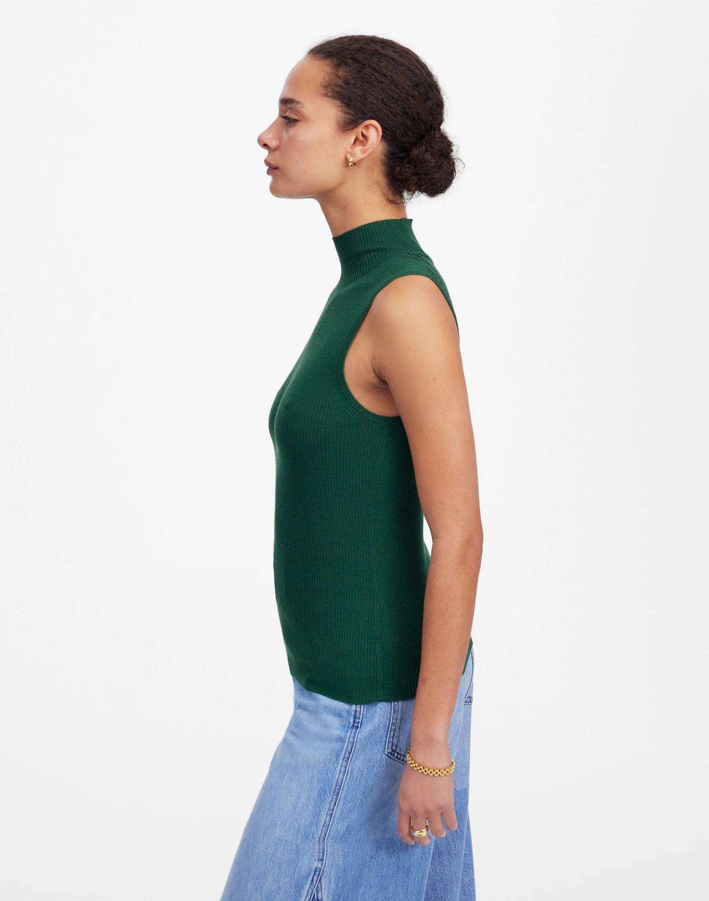 Merino Wool-Silk Sweater Tank Product Image