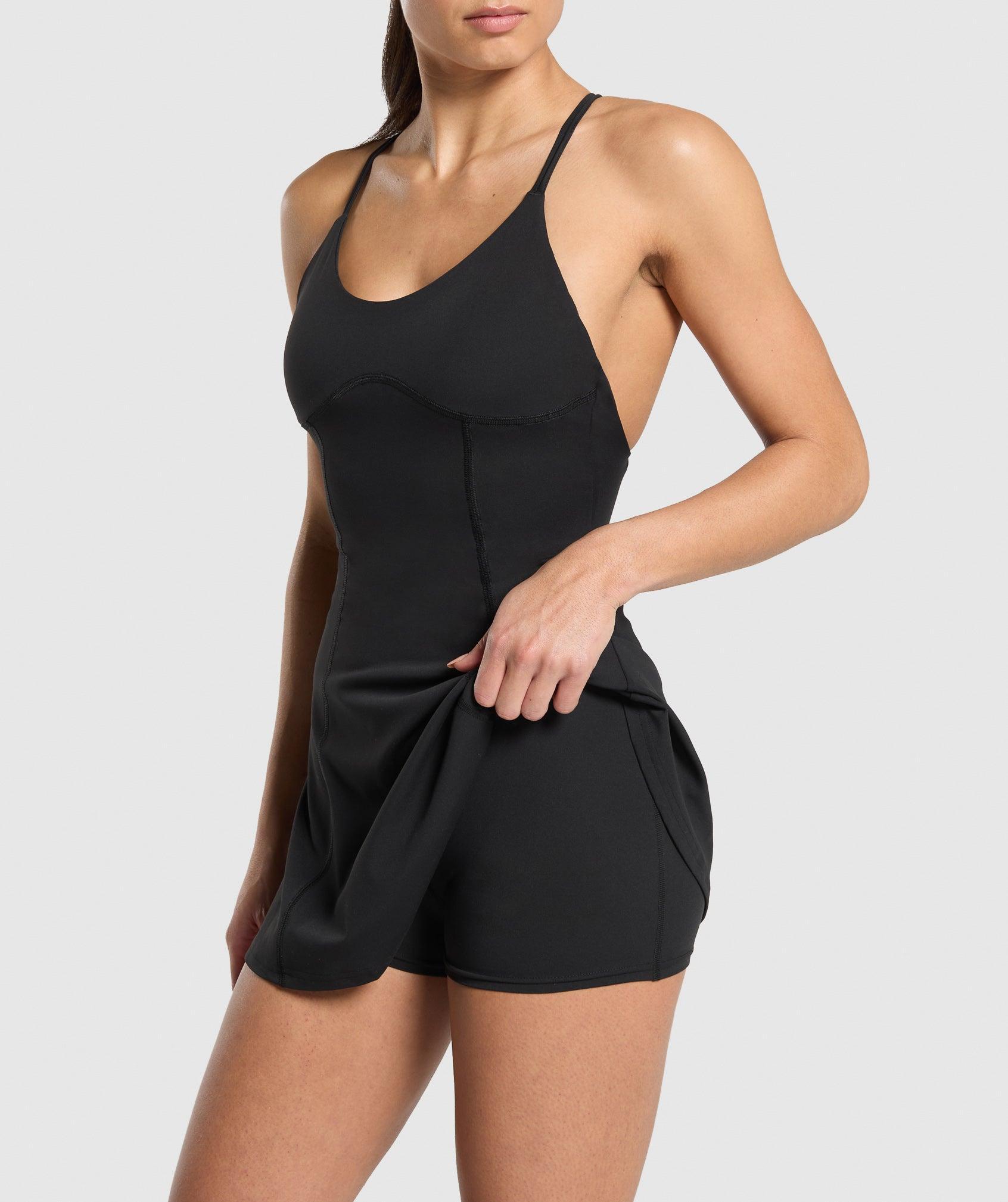 Gymshark Strappy 2-in-1 Dress - Black Female Product Image