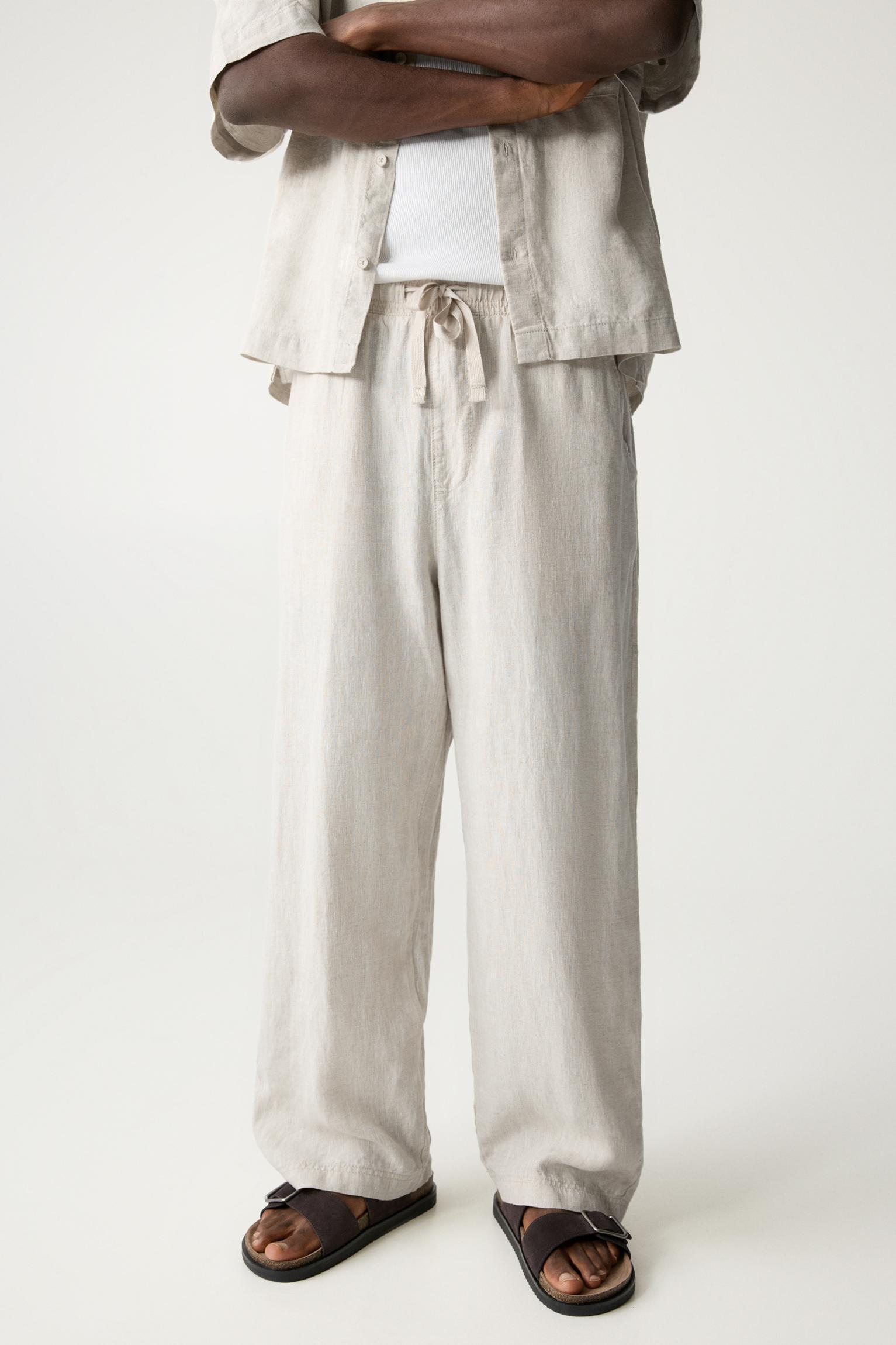 100% linen sweatpants Product Image