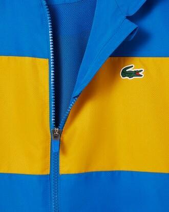 Colour-Block Logo Stripe Tennis Jacket Product Image