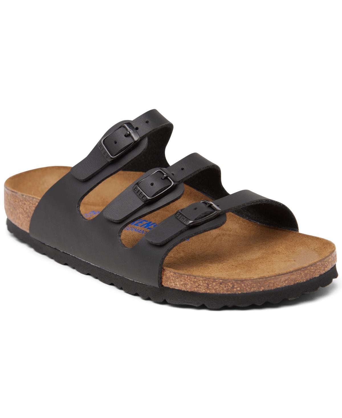 Birkenstock Florida Soft Footbed - Birkibuc (Mocha Birkibuc) Women's Sandals Product Image