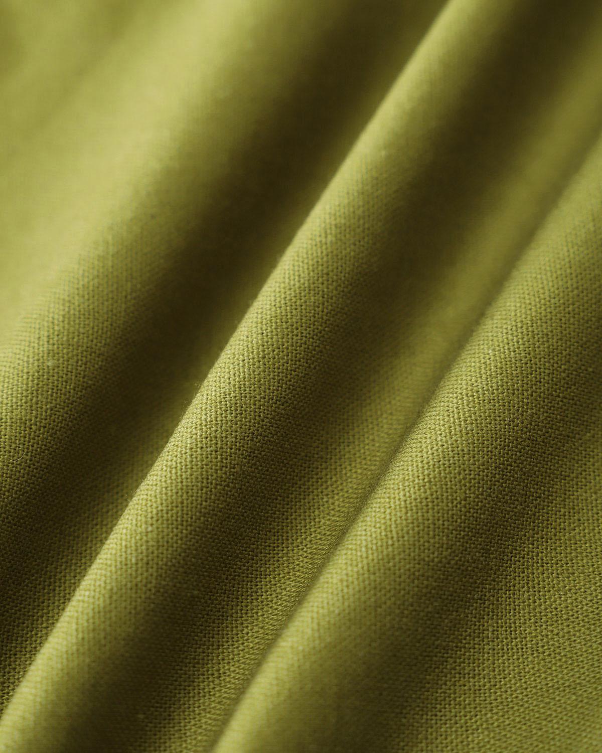 Green Square Neck Button Sleeveless Midi Dress Product Image