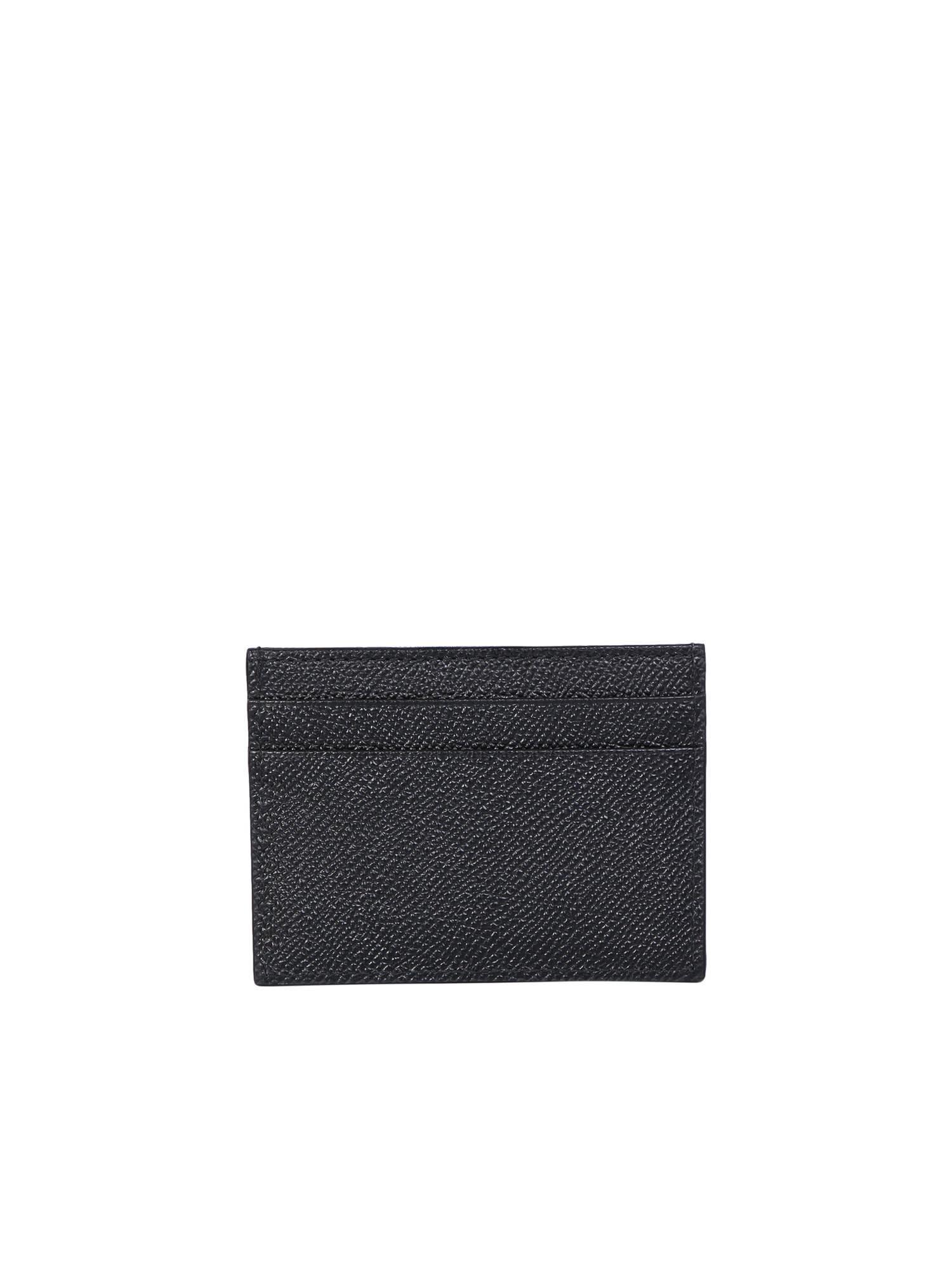 Calfskin Dauphine Credit Card Holder In Black Product Image