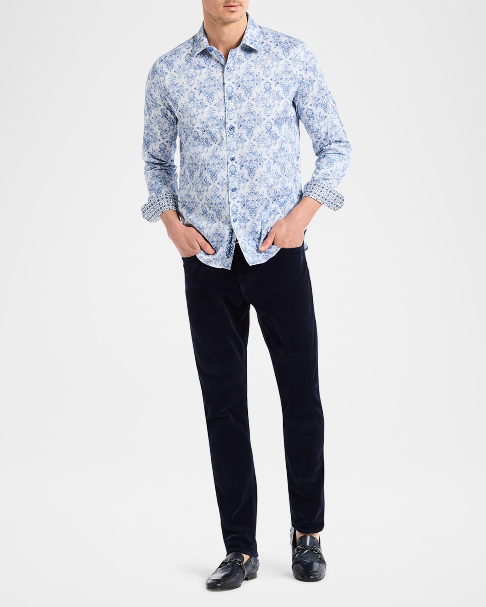 Men's Delancey Damask Stretch Sport Shirt Product Image