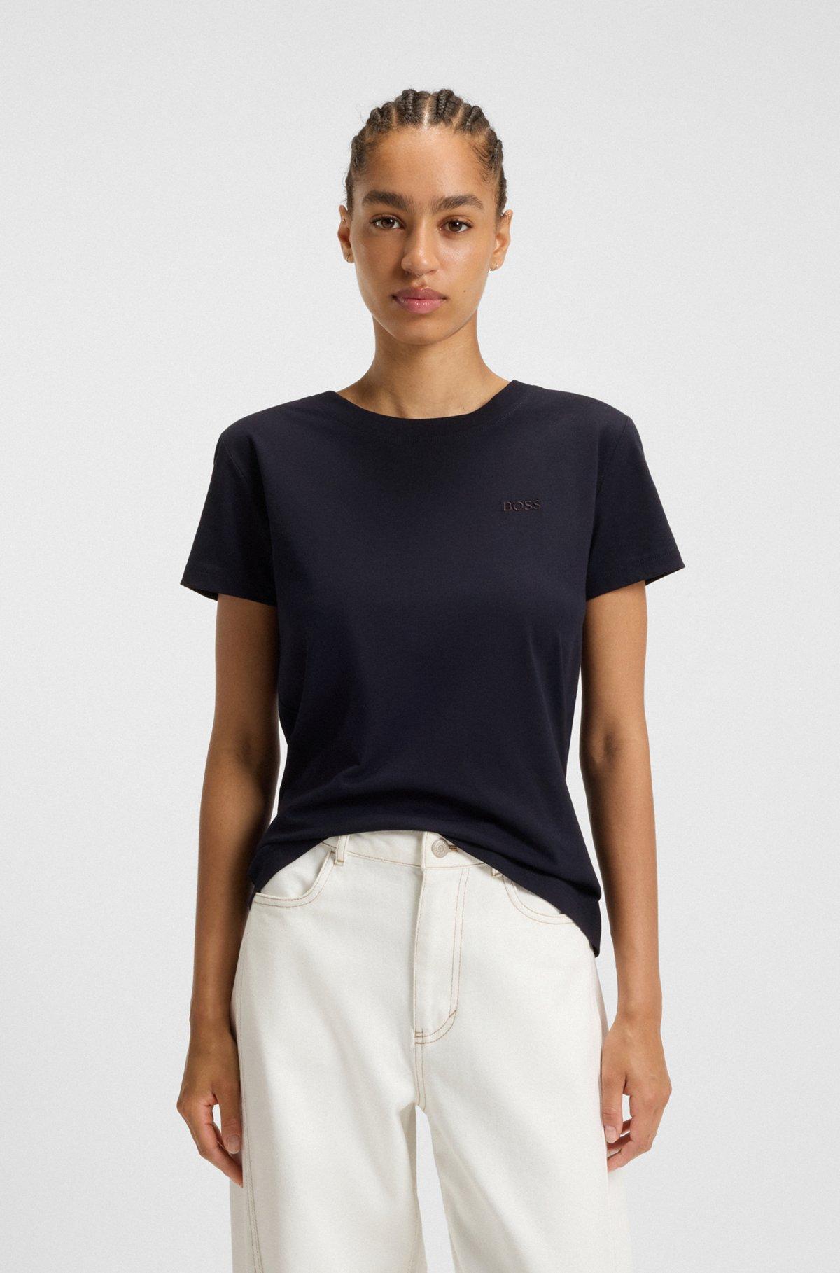 Cotton-jersey T-shirt with logo detail Product Image