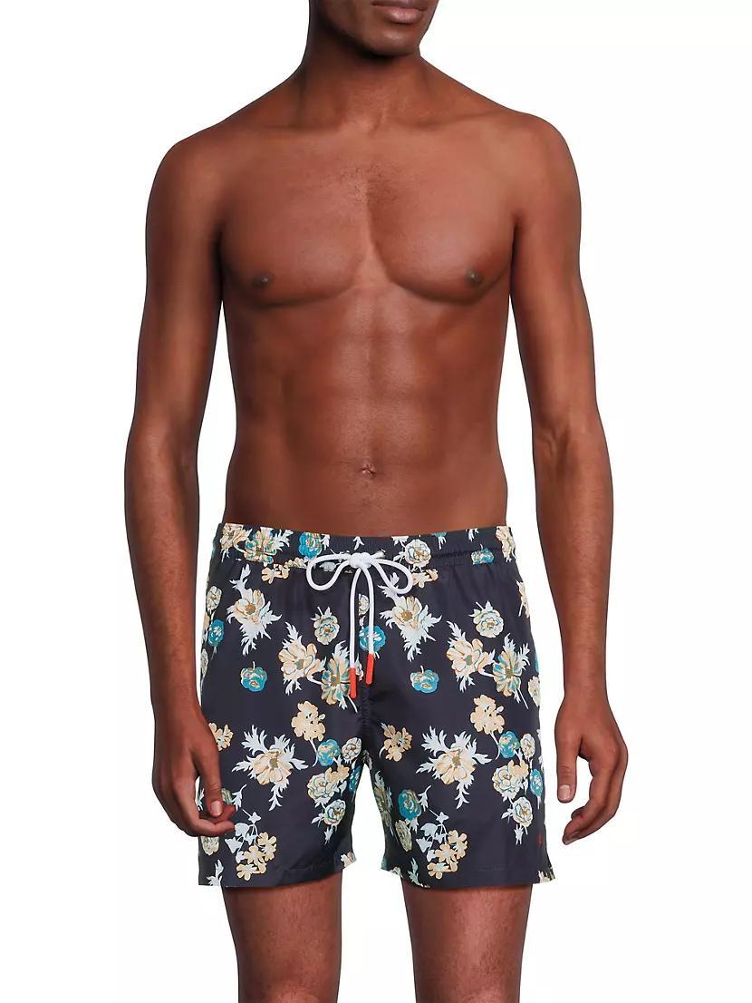 Floral Print Swim Trunks Product Image