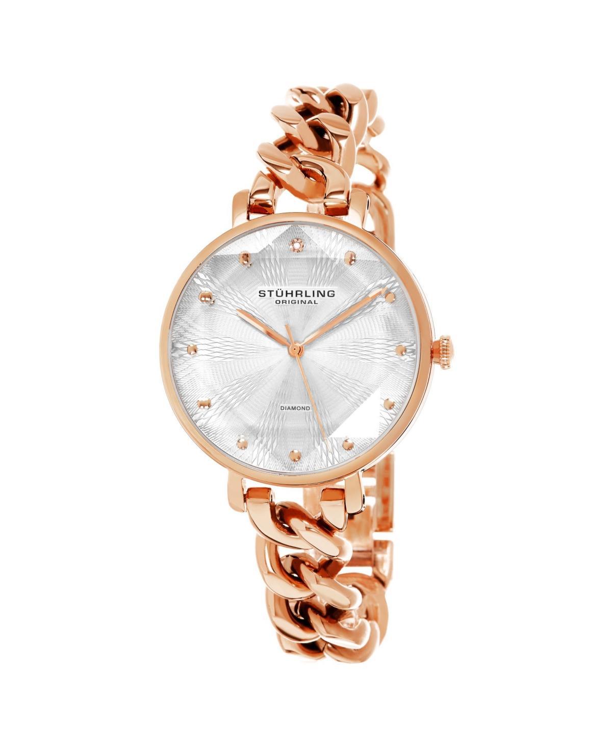 Stuhrling Womens Rose Gold Stainless Steel Bracelet Watch 38mm Product Image