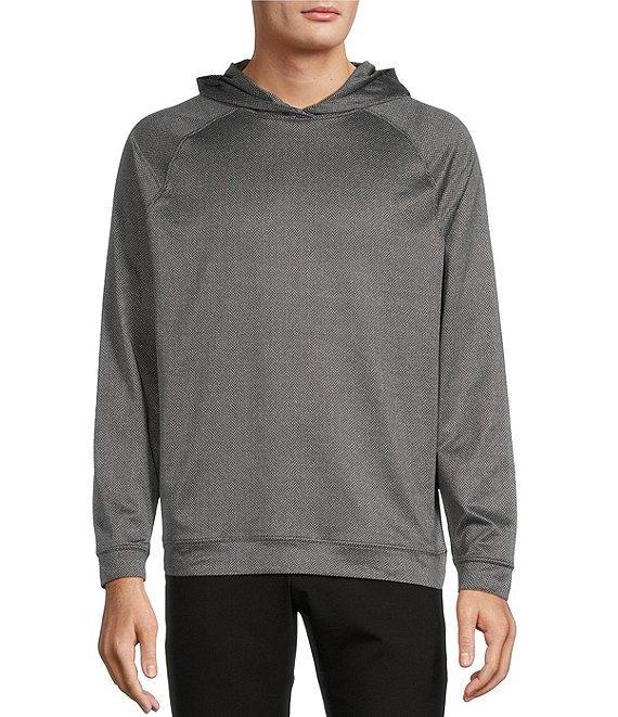 Roundtree & Yorke Performance Long Sleeve Herringbone Jacquard Hoodie Product Image