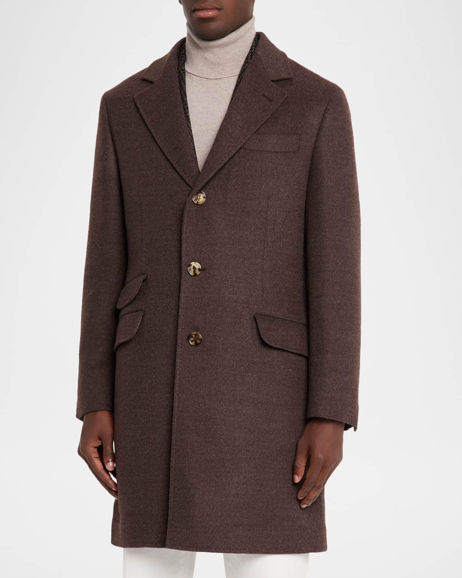 Men's Traditional-Fit Wool Overcoat Product Image