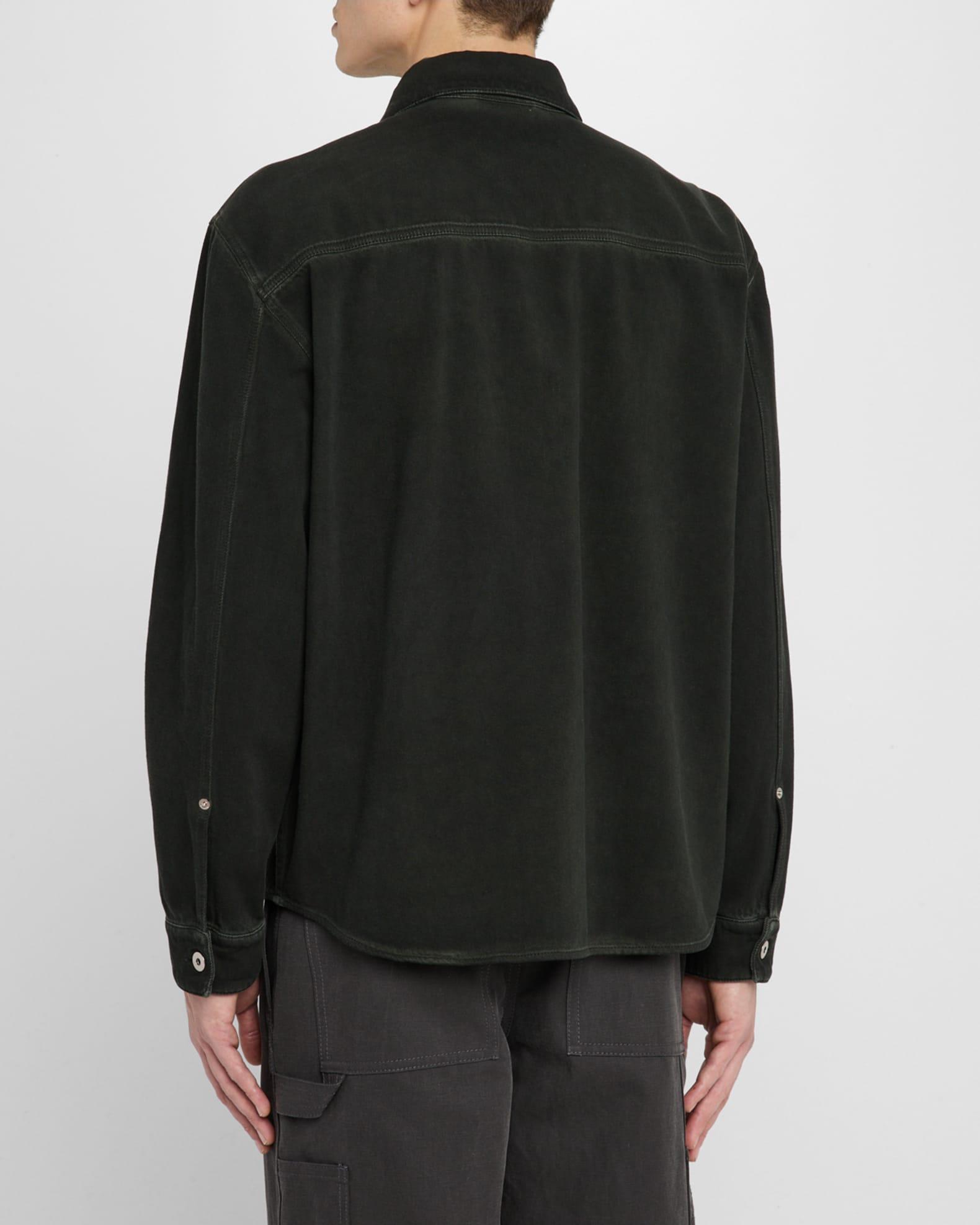 Men's Denim Button-Down Shirt Product Image