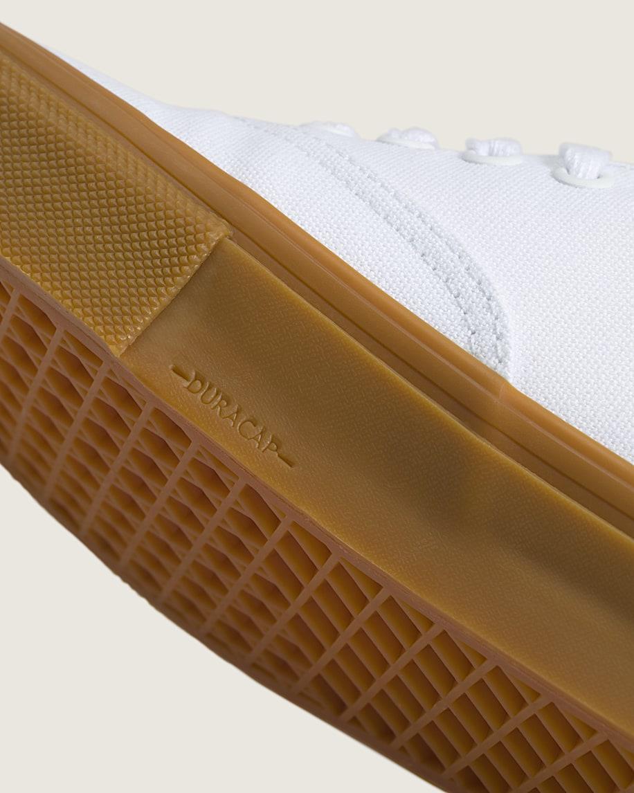 Skate Authentic Gum Shoe in White| Vans US Product Image