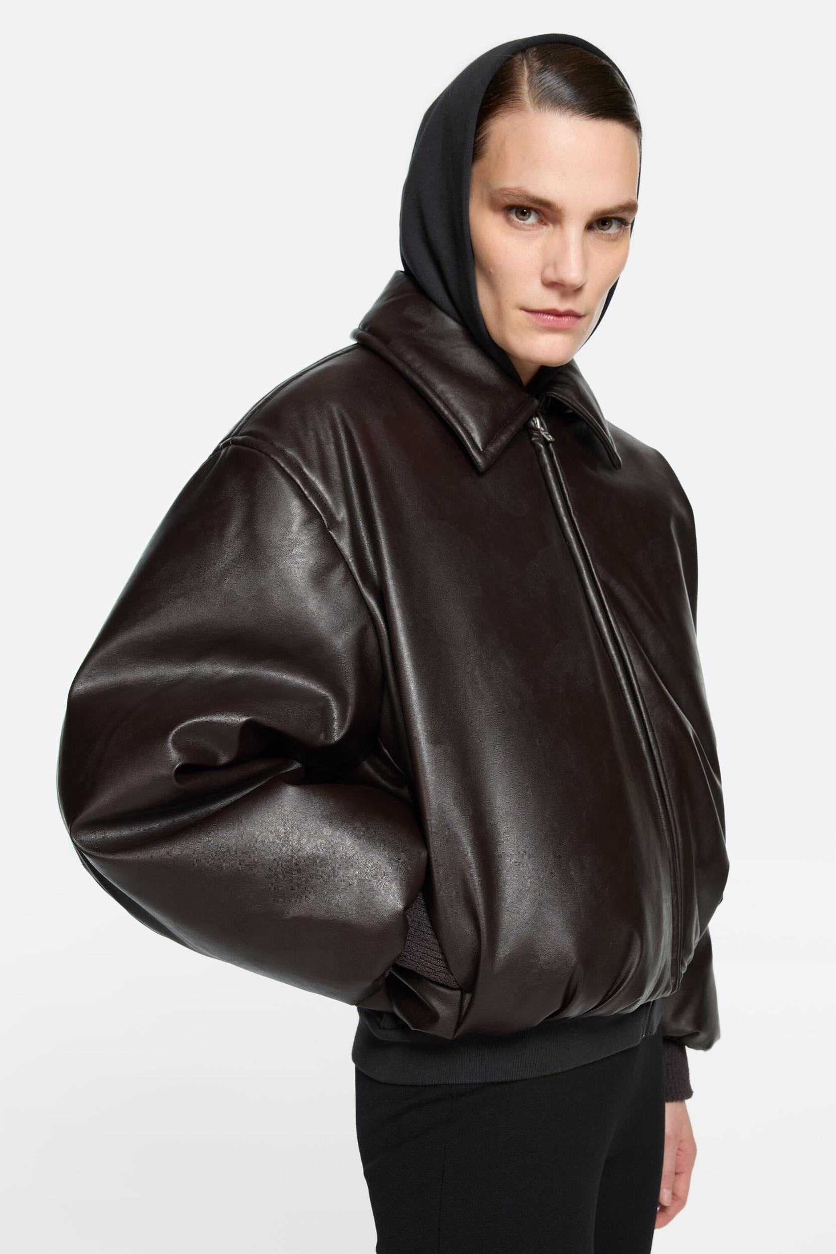 Coated bomber jacket Product Image