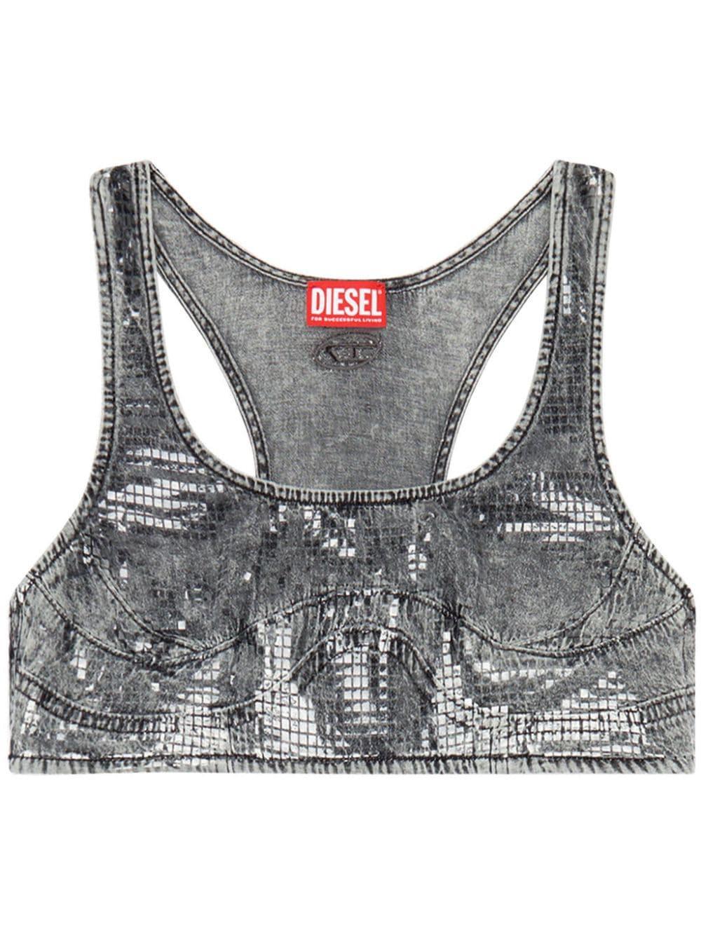 De-Toppy-S denim crop top Product Image