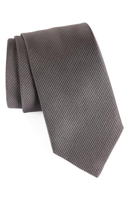 David Donahue Corded Weave Silk Tie Product Image