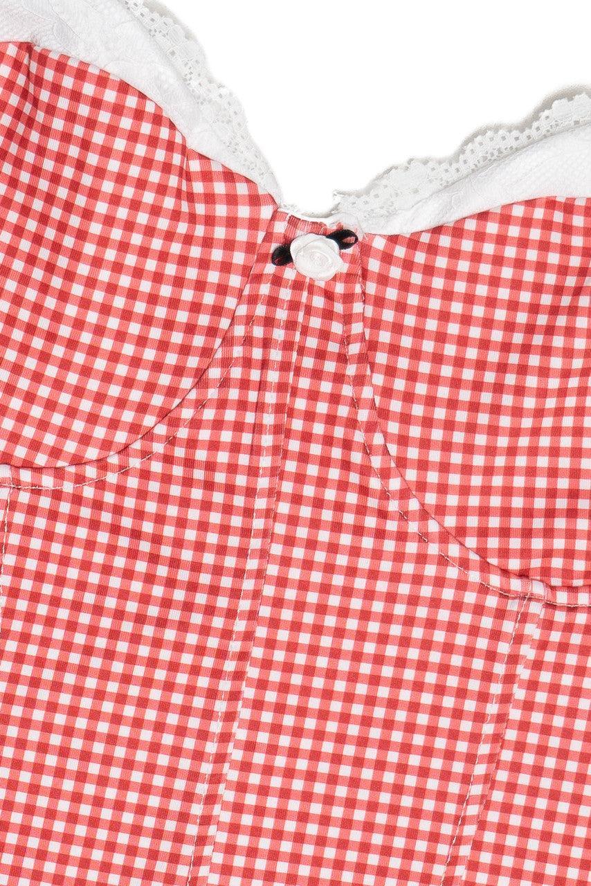 Gingham Rosebud Tank Top Product Image