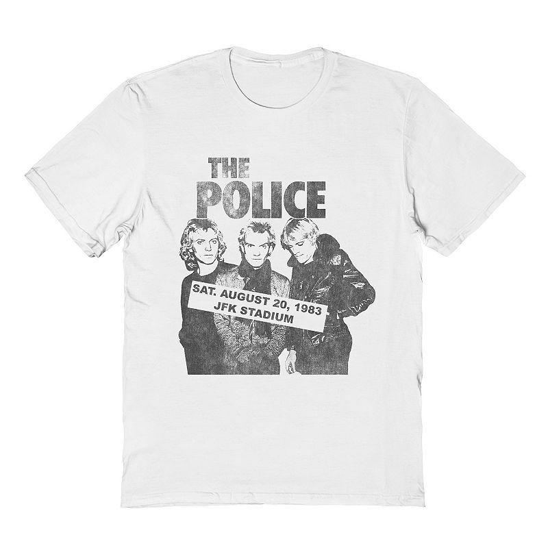 Men's The Police Tee, Size: XXL, White Product Image