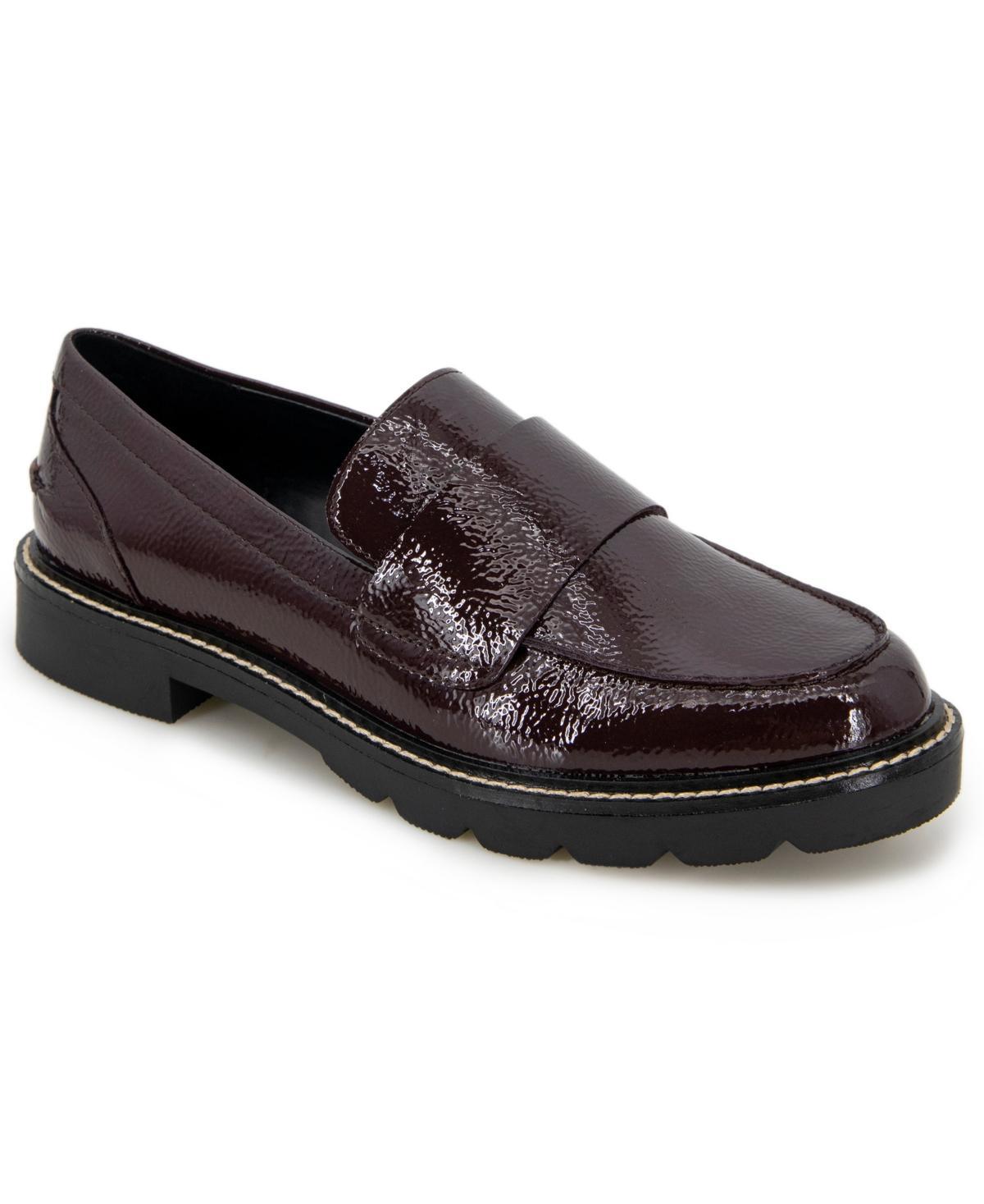 STUART WEITZMAN Women's Lottie Loafer Flats In Dark Brown Product Image