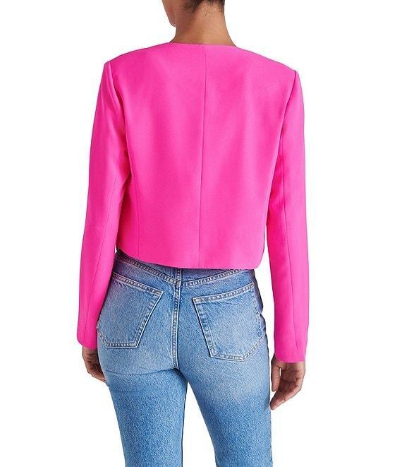 Steve Madden Serenea Crew Neck Long Sleeve Blazer Product Image