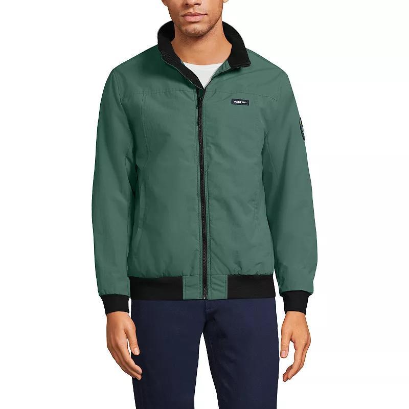 Men's Lands' End Classic Squall Bomber Jacket, Size: XXL, Mariner Blue Product Image