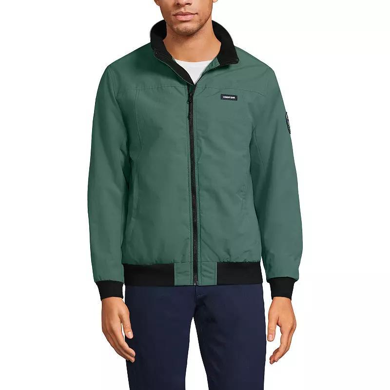 Men's Lands' End Classic Squall Bomber Jacket, Size: XXL, Mariner Blue Product Image