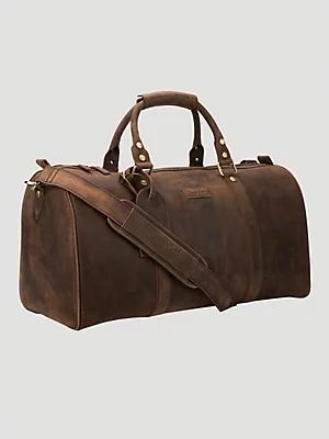 Leather Duffle Bag | Men's ACCESSORIES | Wrangler® Product Image