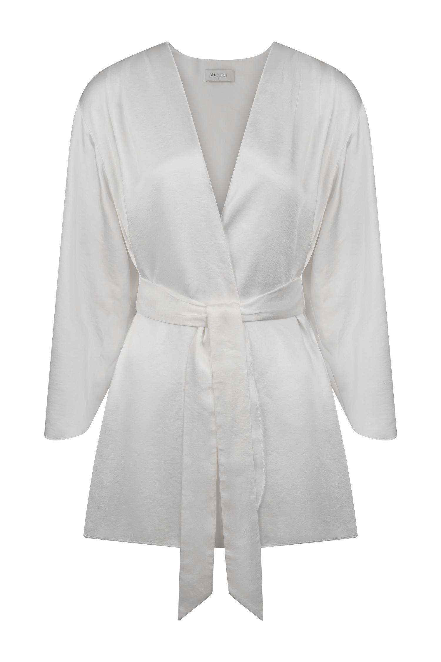 Sterling Satin Bridal Robe - Ivory Product Image
