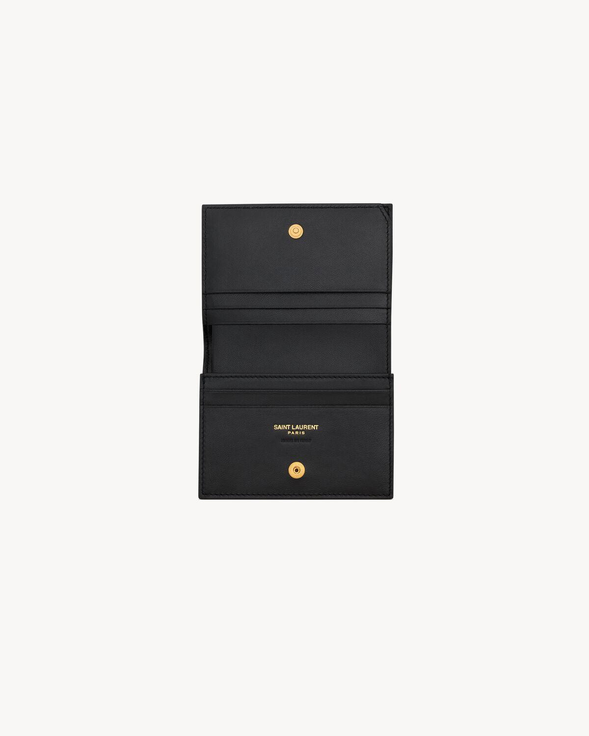 CASSANDRE MATELASSÉ card case in lambskin | Saint Laurent | YSL.com Product Image