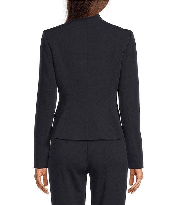 Calvin Klein Scuba Crepe Open Front Jacket Product Image