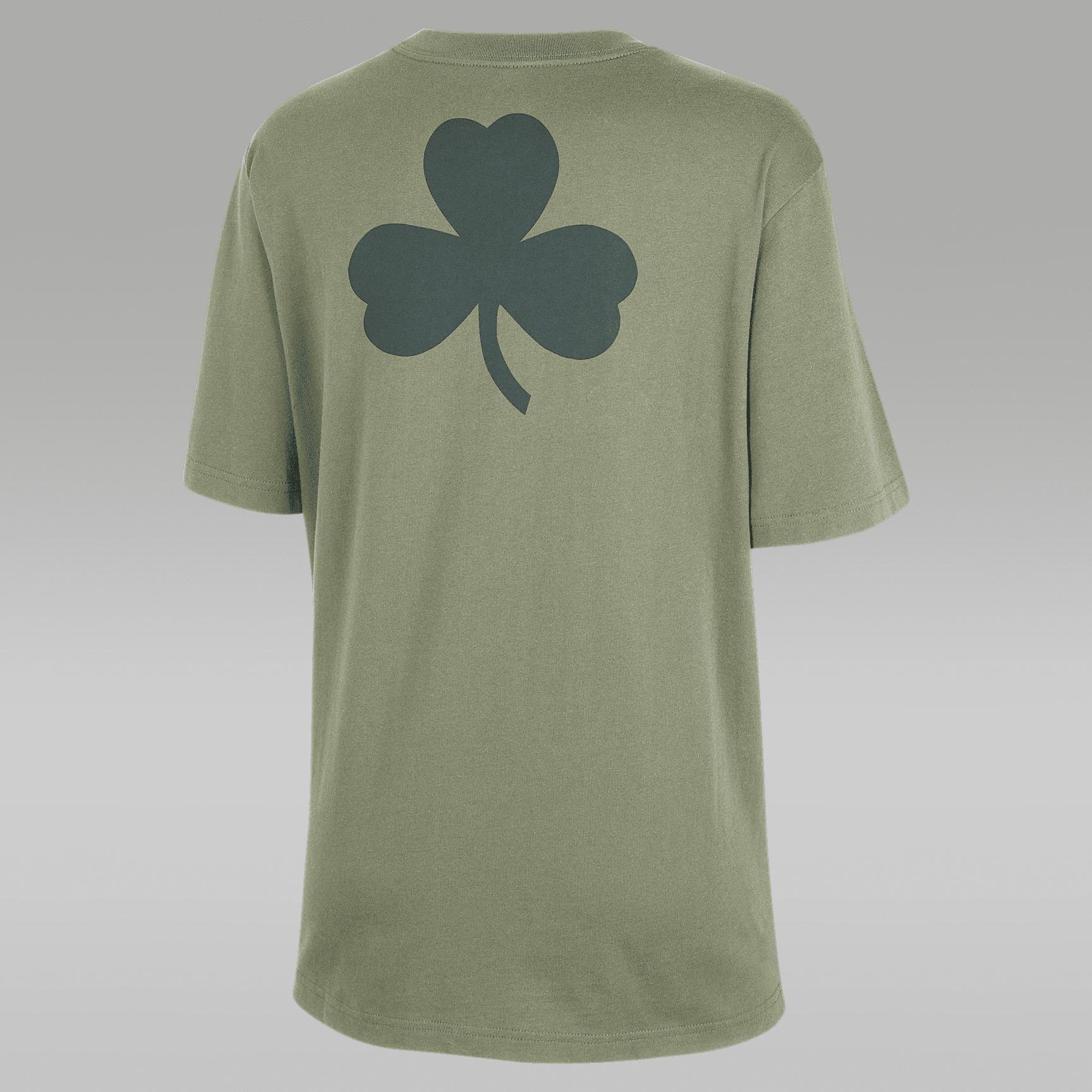 Nike Womens Boston Celtics Courtside Statement Edition Jordan NBA T-Shirt | HQ0704-386 Product Image