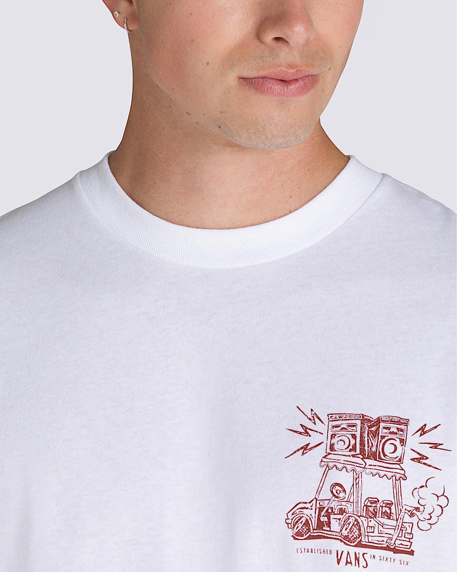 Boom Cart T-Shirt in White| Vans US Product Image