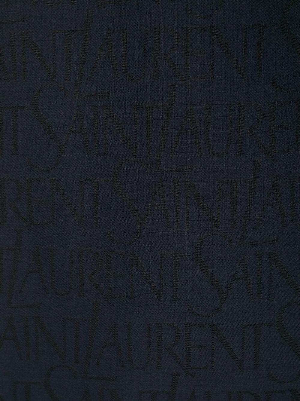 Logo-jacquard Scarf In Blau Product Image